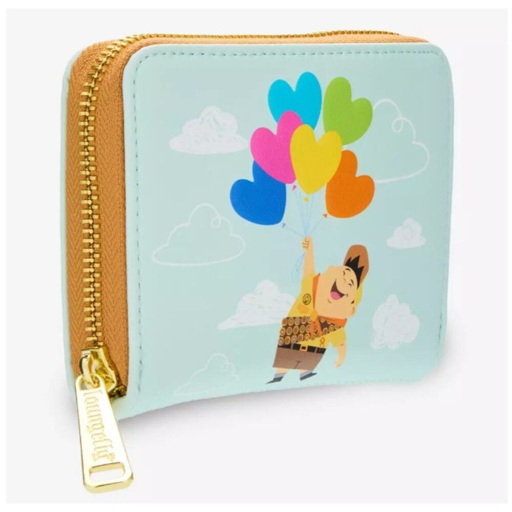 Loungefly Disney Pixar Up Russell Heart Balloons Accordion Wallet NWT - Picture 2 of 8